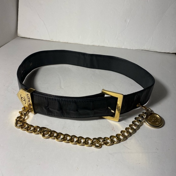 Chanel Vintage Leather Drop Chain with Logo Detail Belt Size: 80cm - Picture 2 of 9